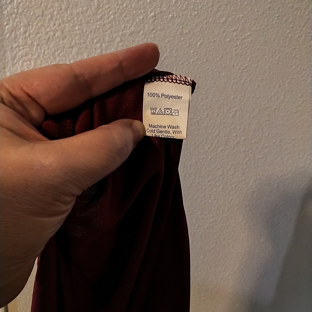 CLEAR OUT PRICE DROP! Shein Elegant Burgundy Evening Dress - Picture 7 of 10